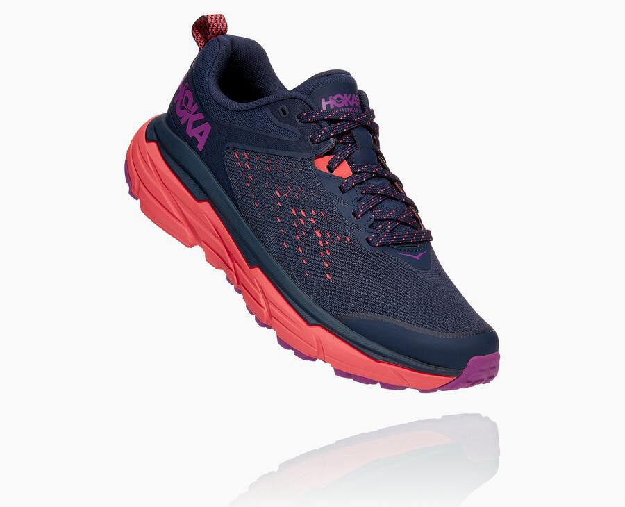 Tenis Trail Hoka One One Feminino Azul Marinho - Challenger Atr 6 - 569-SVPXHA